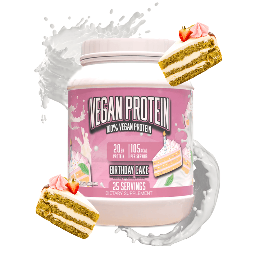 Plant Based Protein Powder Birthday Cake