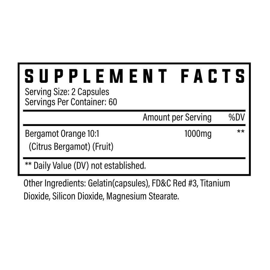 Citrus Bergamot Supplement Facts