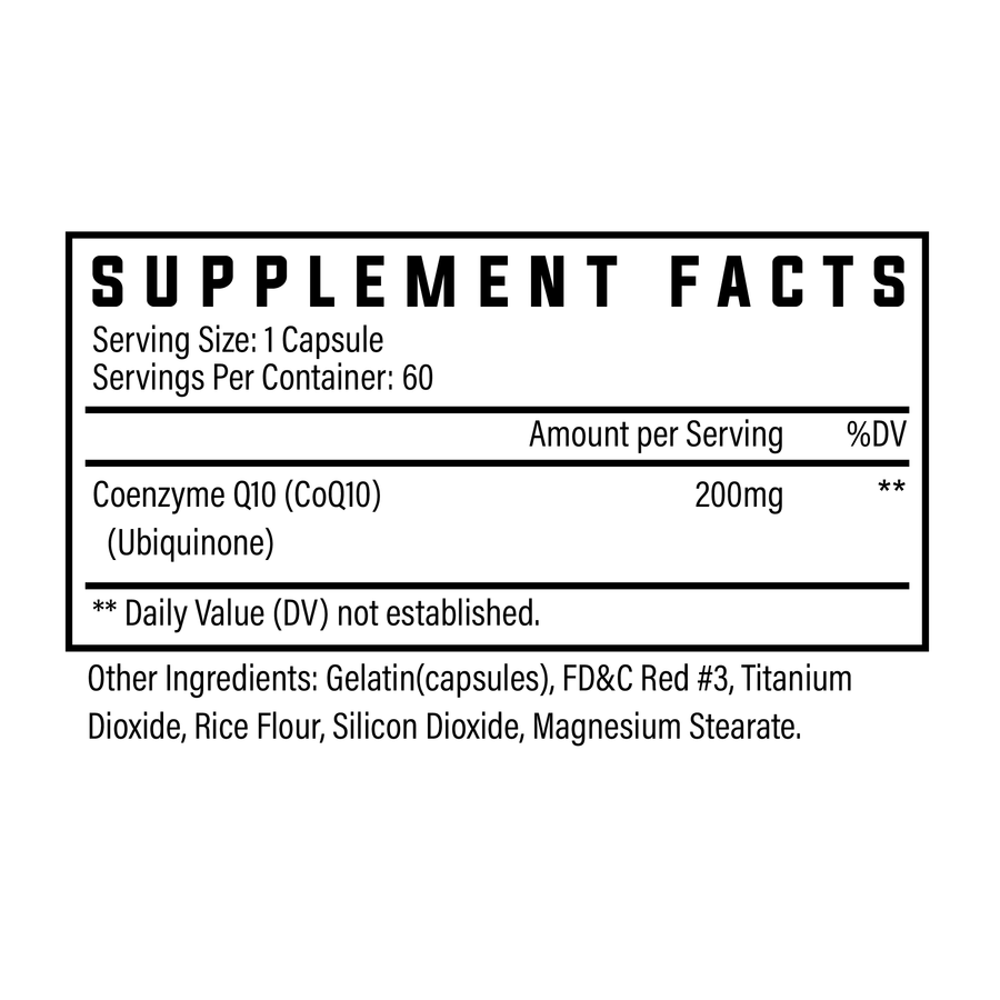 Coq10 Supplement Facts