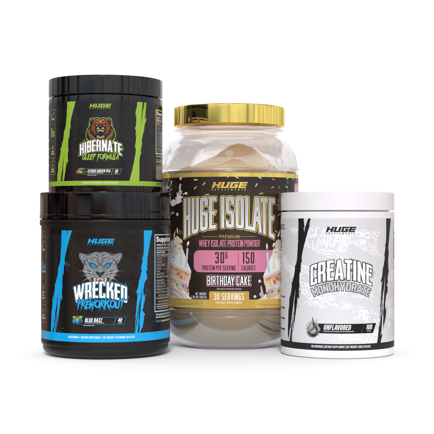 Huge Bulking Stack - Muscle Building Supplement Bundle