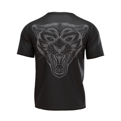 HUGE Black Grey Panther Tee Back