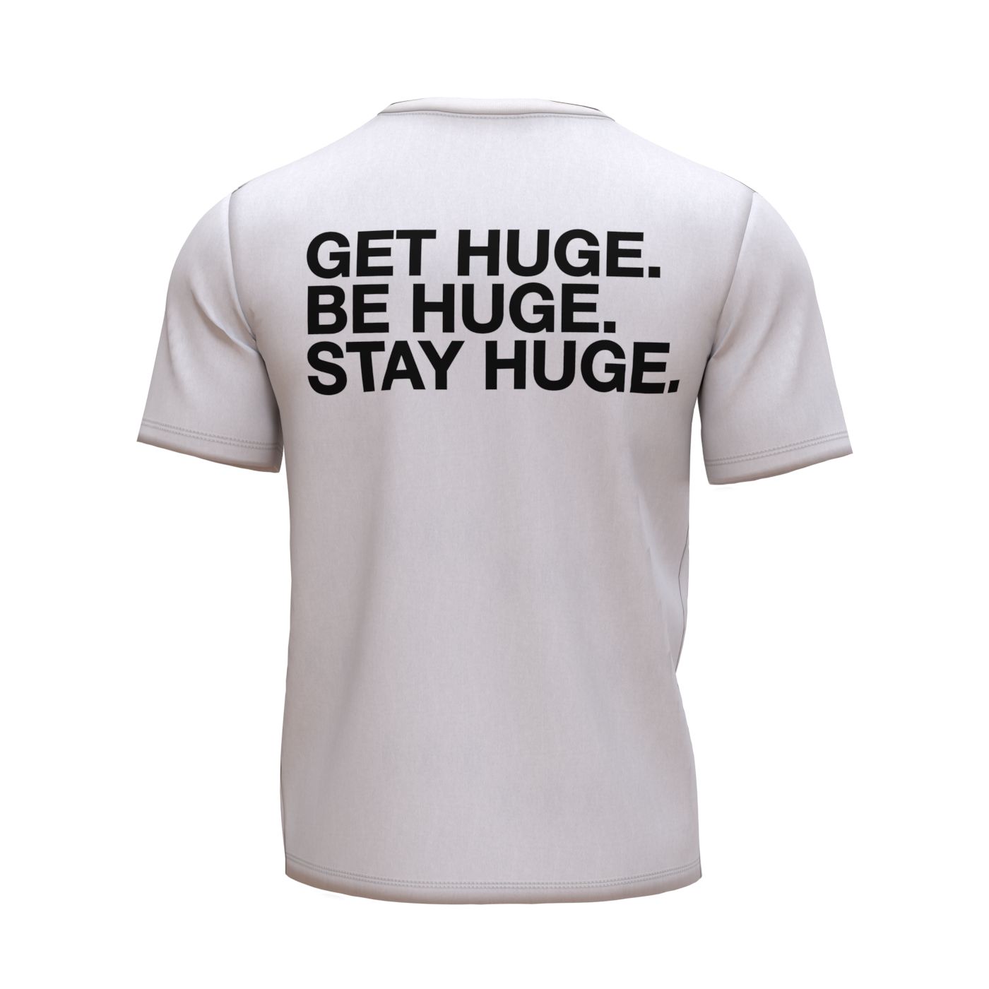 HUGE Slogan White Tee Back