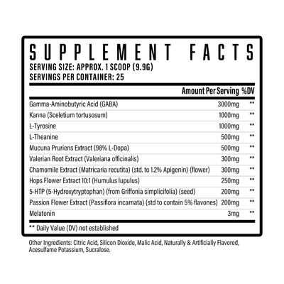 Hibernate Supplement Facts