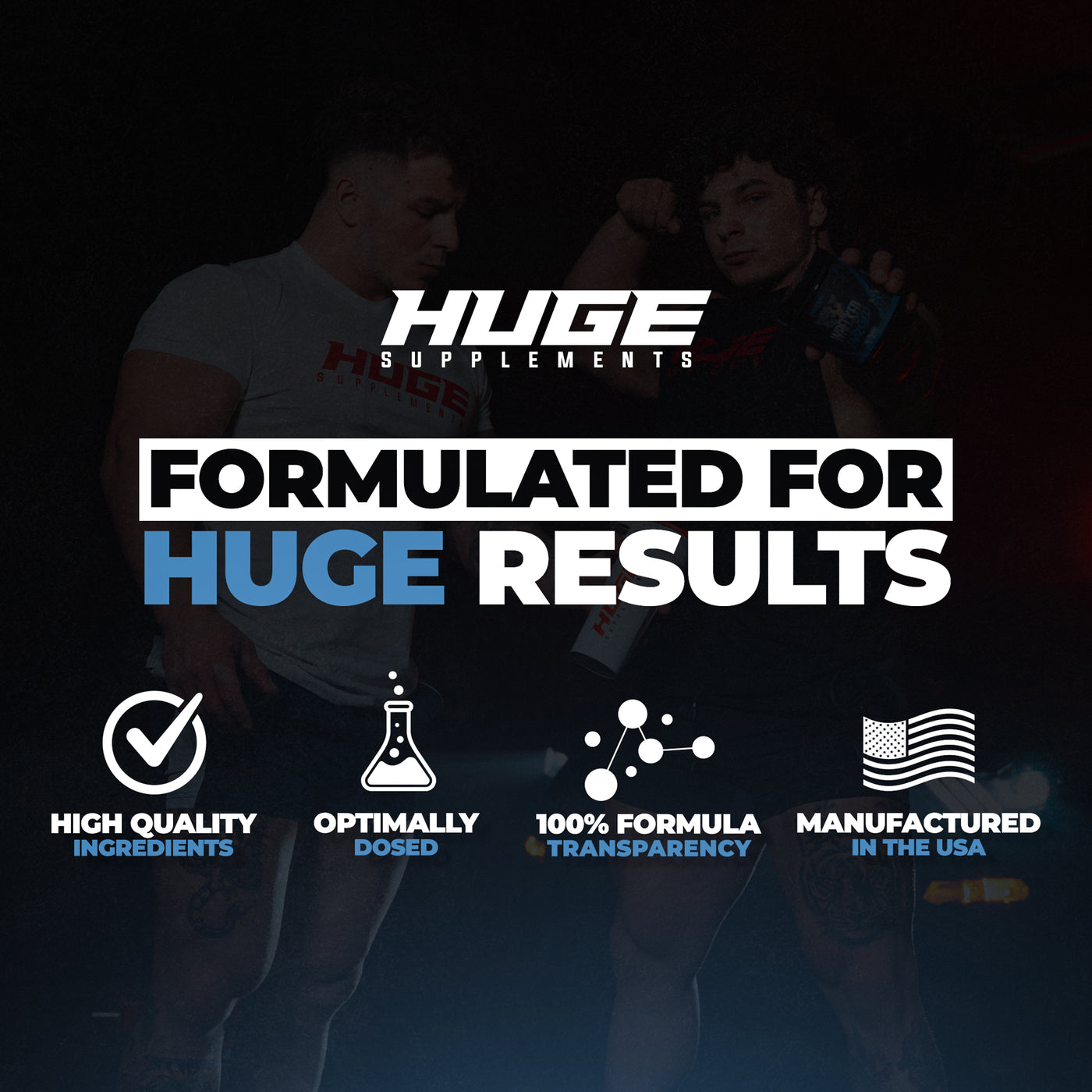 Huge Supplements Slogan Image