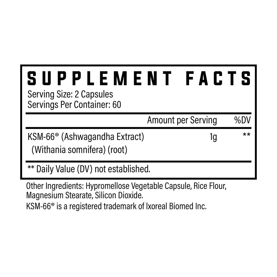 KSM-66 Supplement Facts