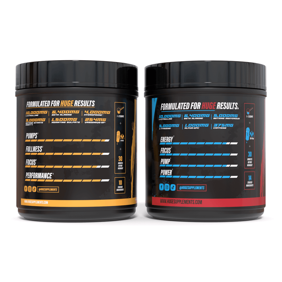 Pre workout stack side panel