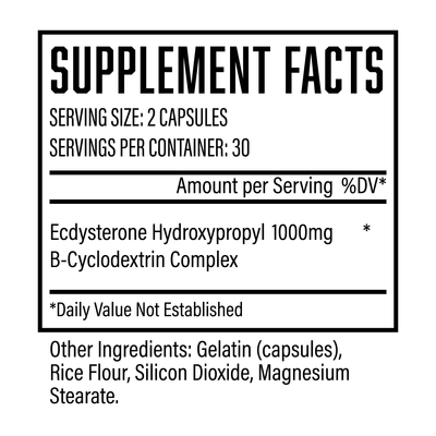 Supplement Facts Ecdysterone