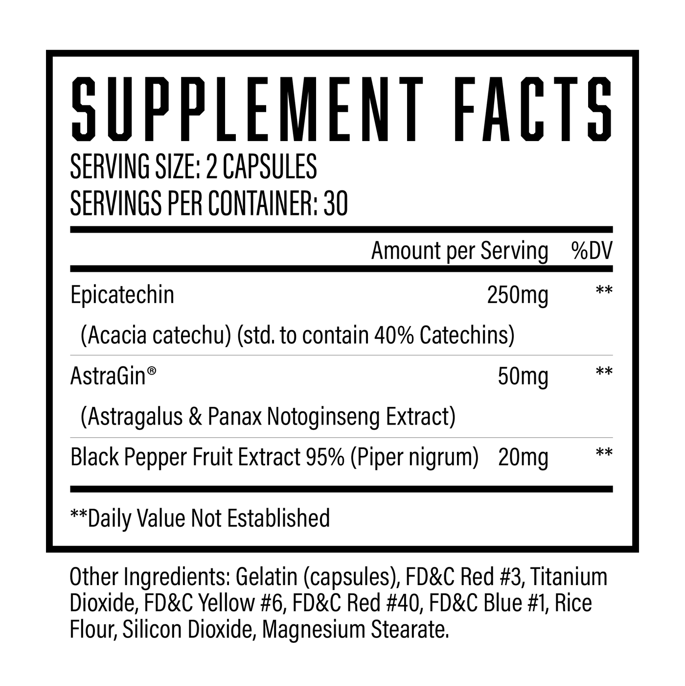 Supplement Facts Epitech