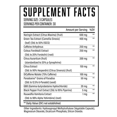 Supplement Facts Eliminate