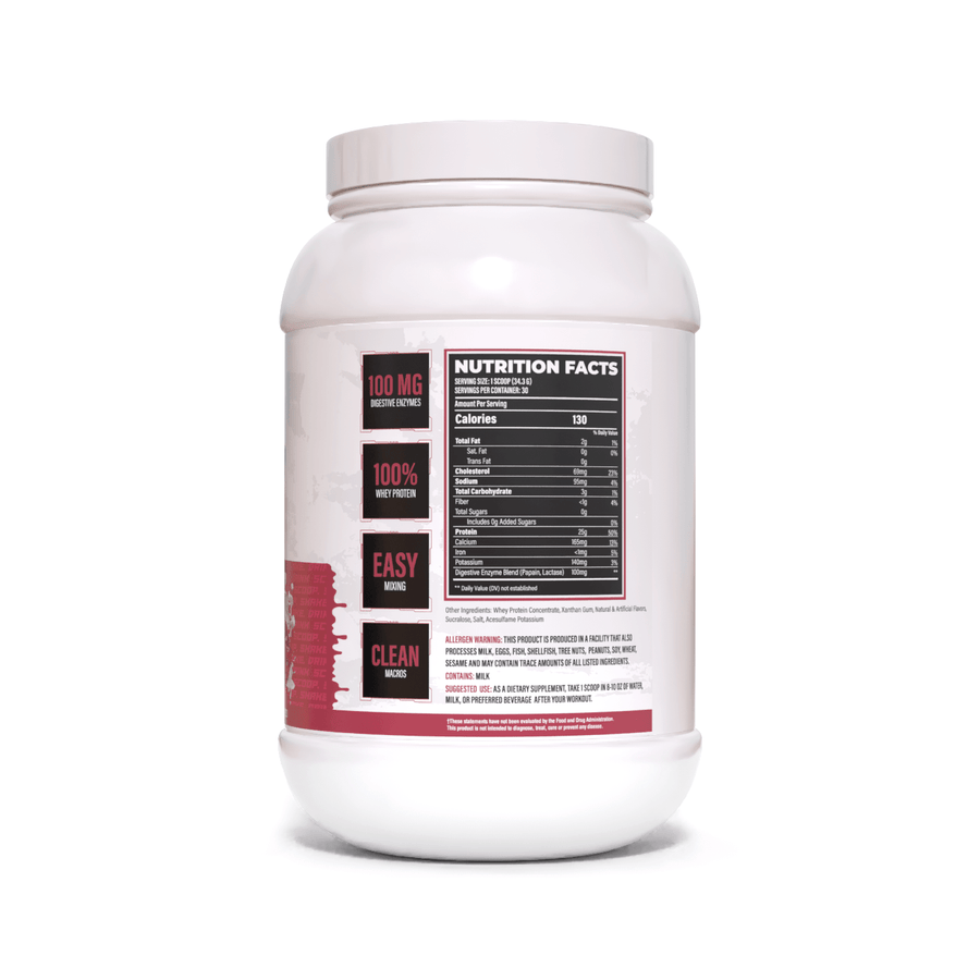 Huge Whey | Protein Powder ingredient label 4