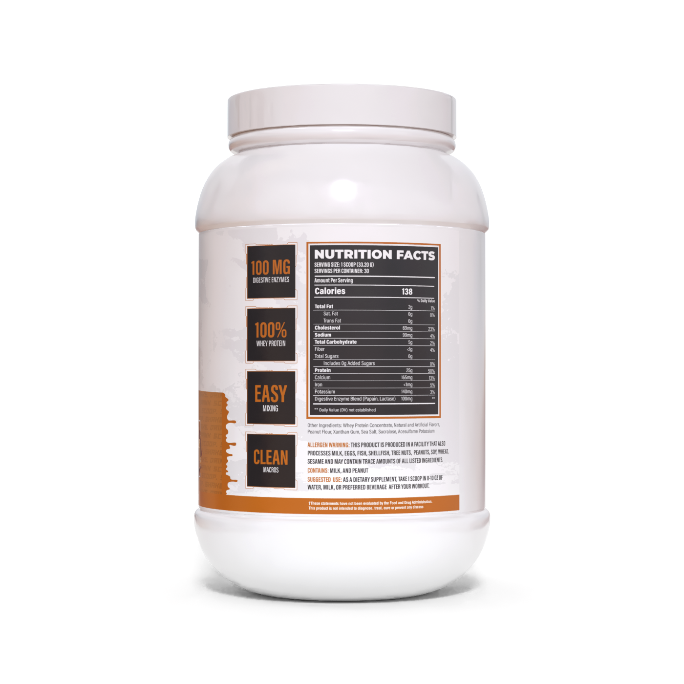 Huge Whey Peanut Butter Ingredients