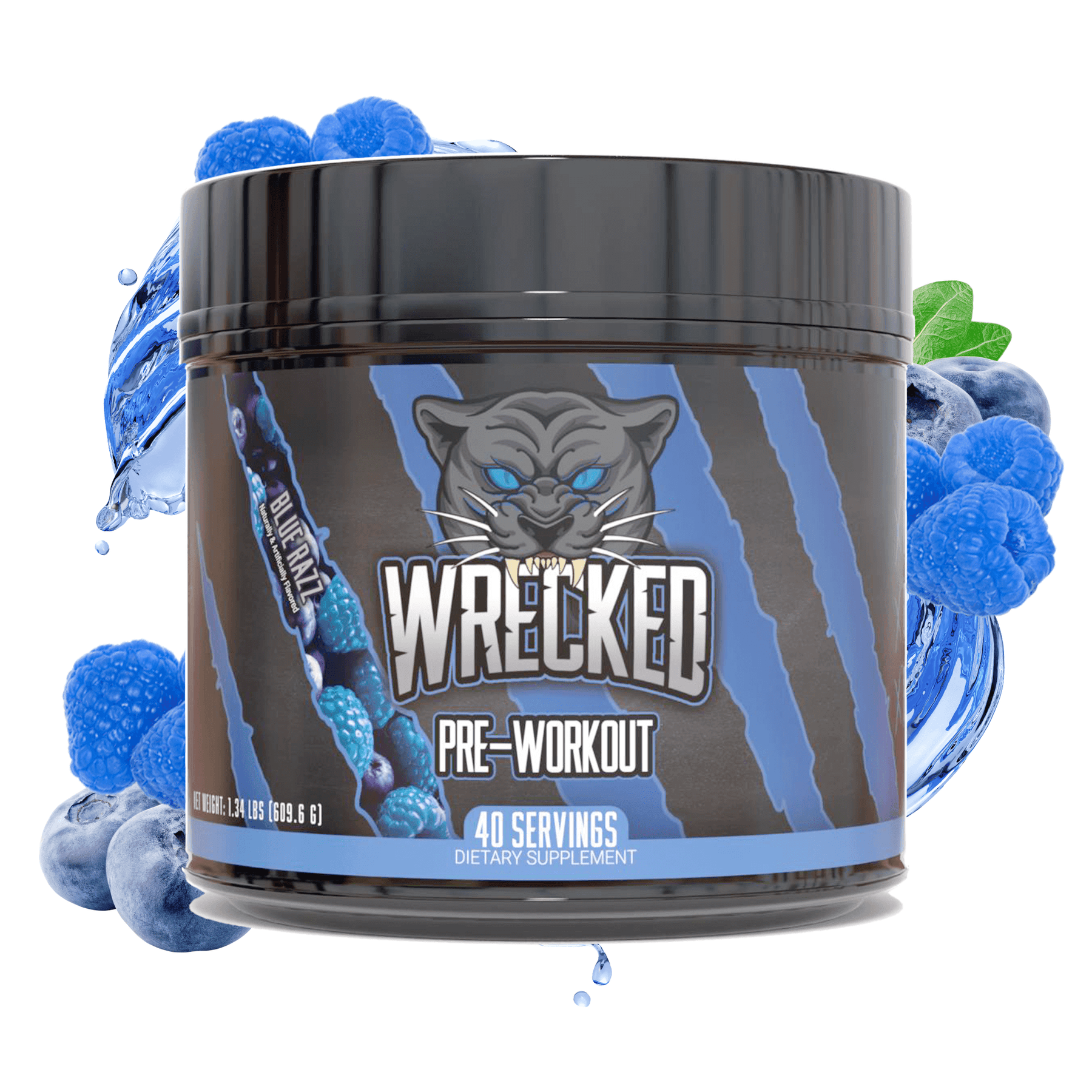 Wrecked - The Strongest Pre-Workout Supplement (40 servings)