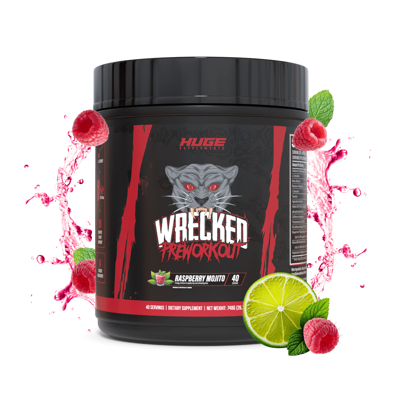 Wrecked Raspberry Mojito Pre-Workout