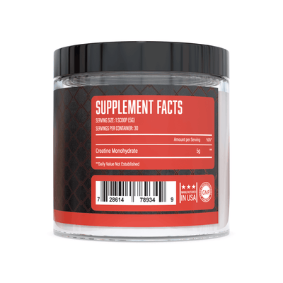 Creatine Monohydrate supplement facts