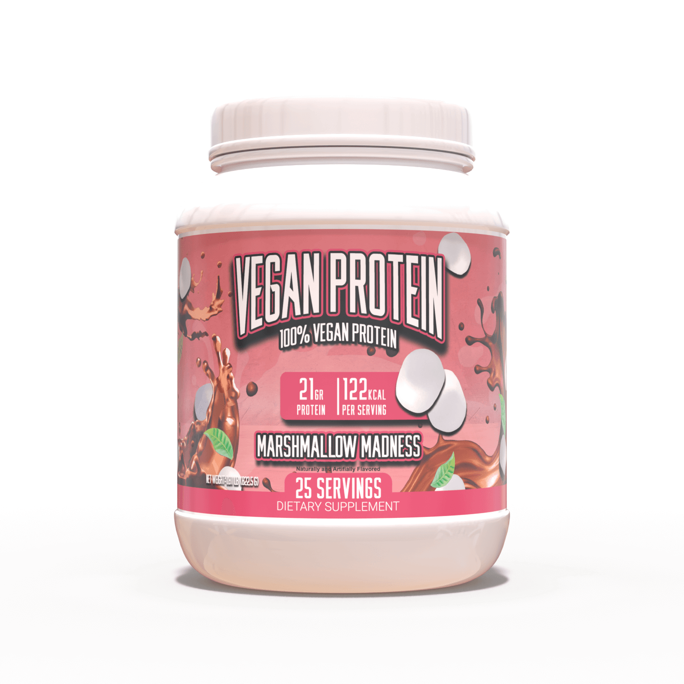 Illustration of Vegan Protein Powder With Brain Function Support